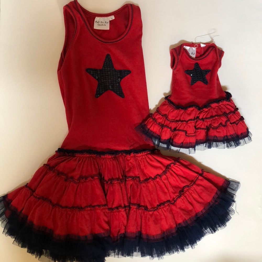 Ohh La La Couture Girls Dress + Doll Dress